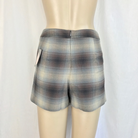 🚫SOLD🚫 NWT Brown Plaid High Waist Skort Skirt - Picture 5 of 8